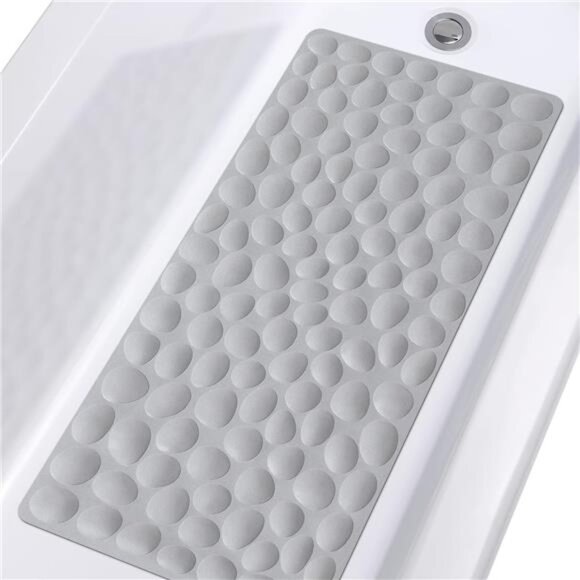 Non-Slip Bathtub Mat OTHWAY Soft Rubber Bathroom Bathmat with Strong Suction - Picture 1 of 14